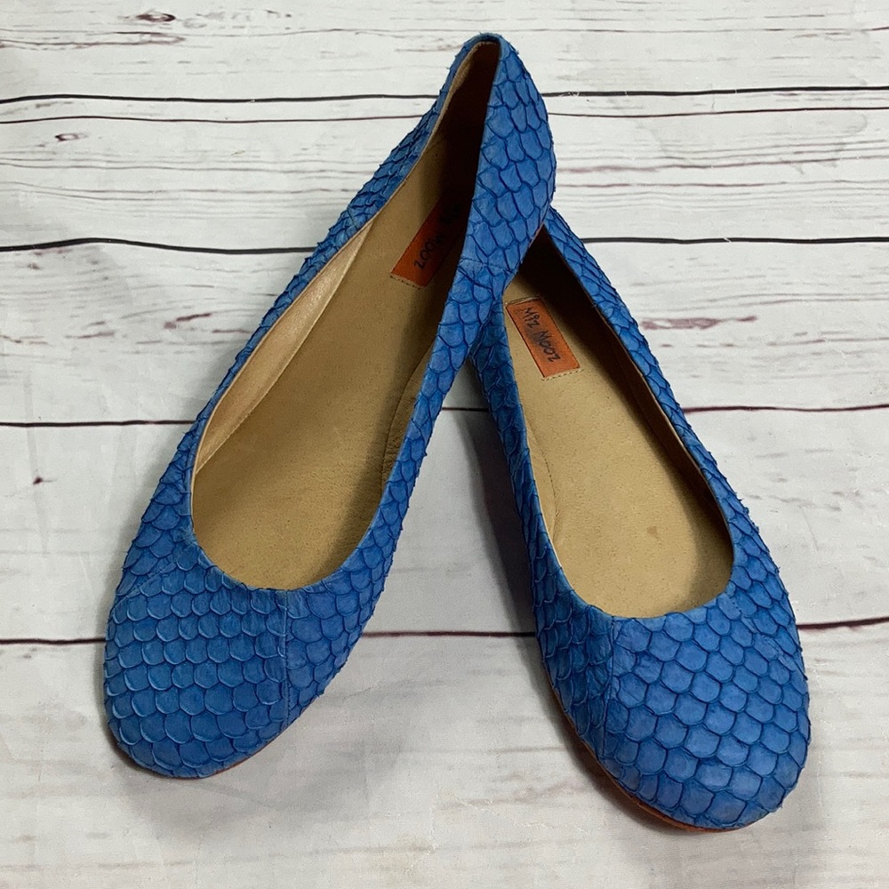 Miz Mooz Blue Panther Ballet Flats 8